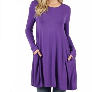 NEW Boho swing tunic top with pockets